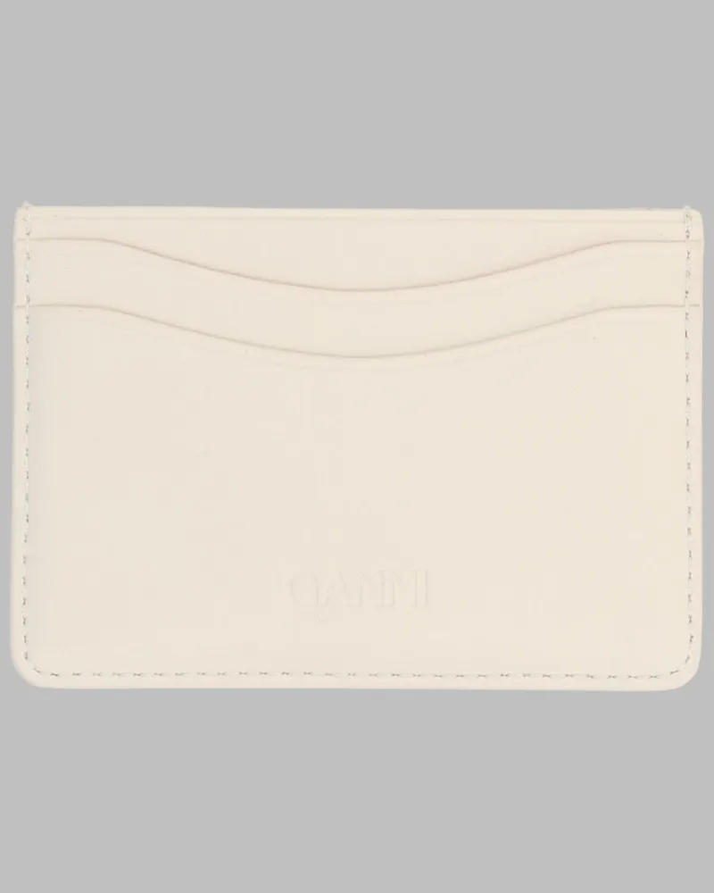 Ganni Bou Card Case — Ivory Ivory