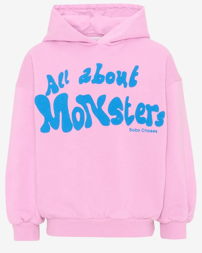 BOBO CHOSES Cotton Hooded Hoodie — Pink Pink