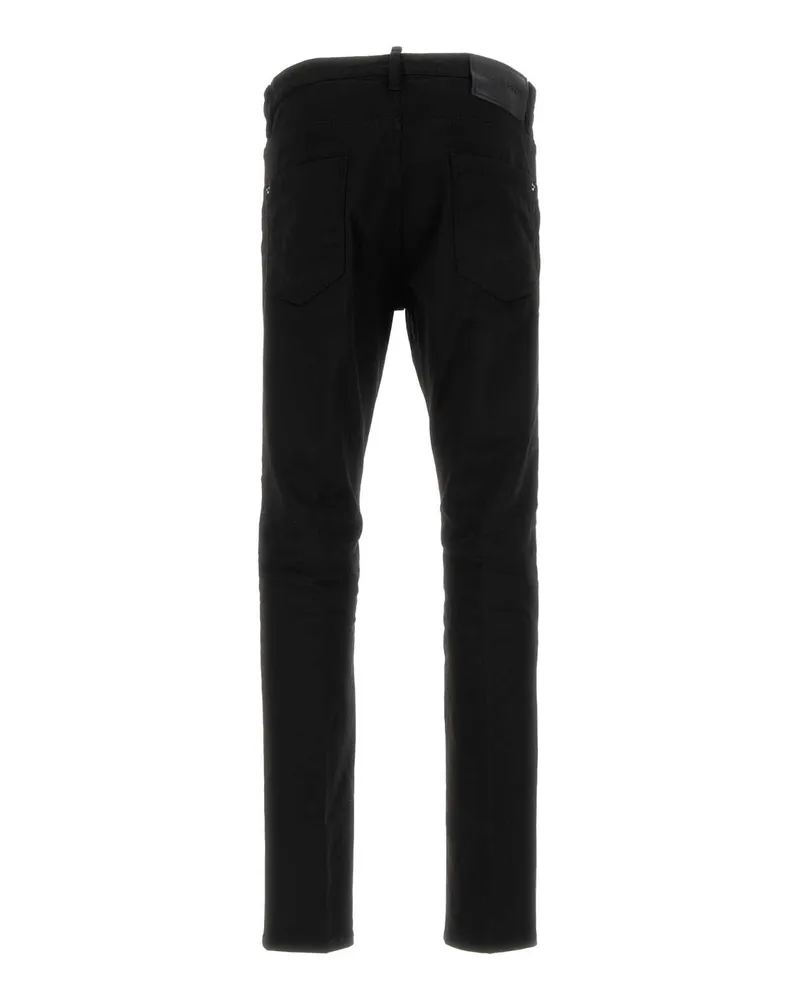Dsquared2 Men's Black Stretch Denim Cool Guy Jeans Exterior: Cotton Elastane Black