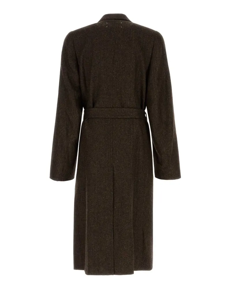 Maison Margiela Wrapped Coat — Brown Brown