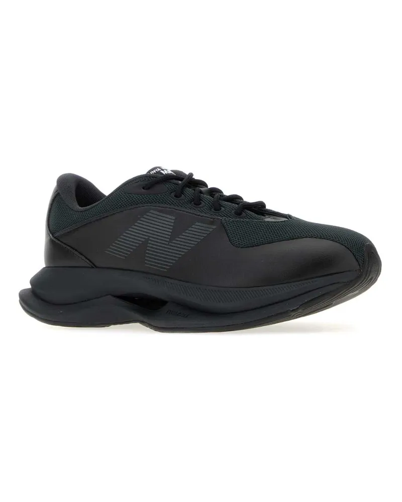 Junya Watanabe Men's Black Synthetic Leather And Fabric  Man X New Balance Sneakers Black