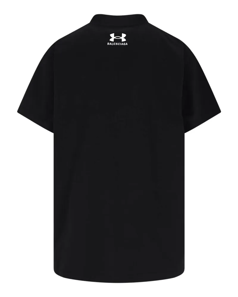 Balenciaga Men's T-Shirts And Polos Black Cotton Black