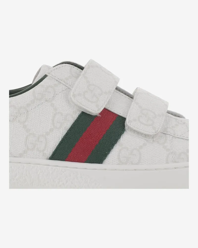 Gucci Boys' Sneakers Ace Leather White Trainers White