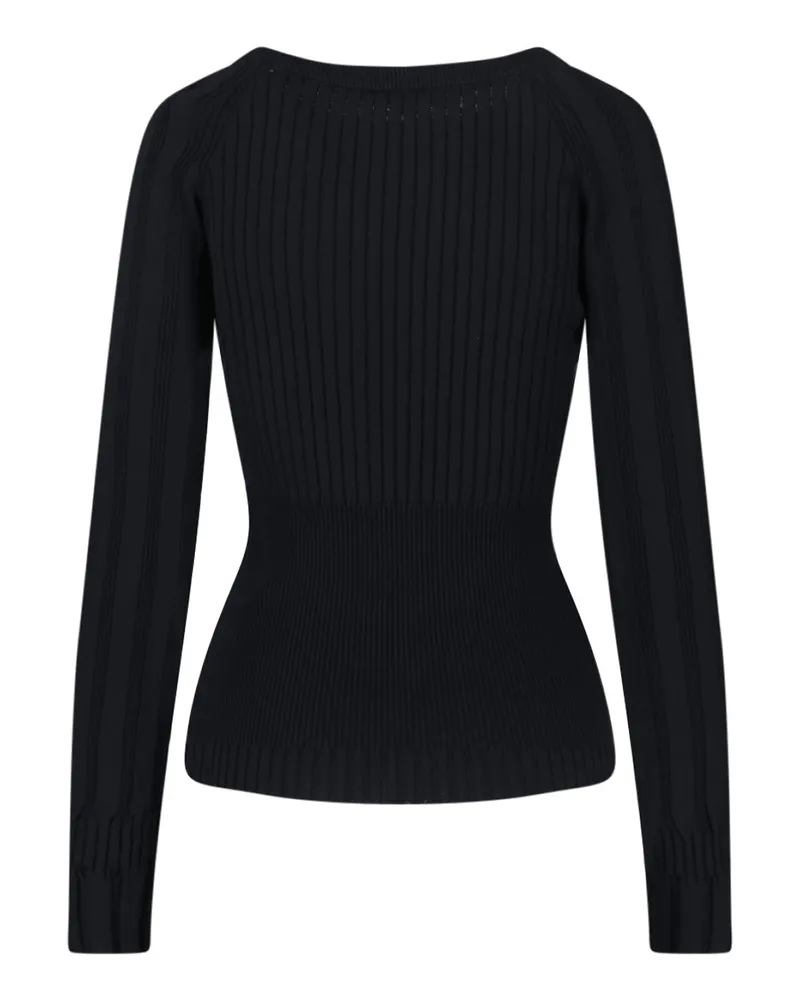 Balmain Women's Sweaters Black Viscose Black