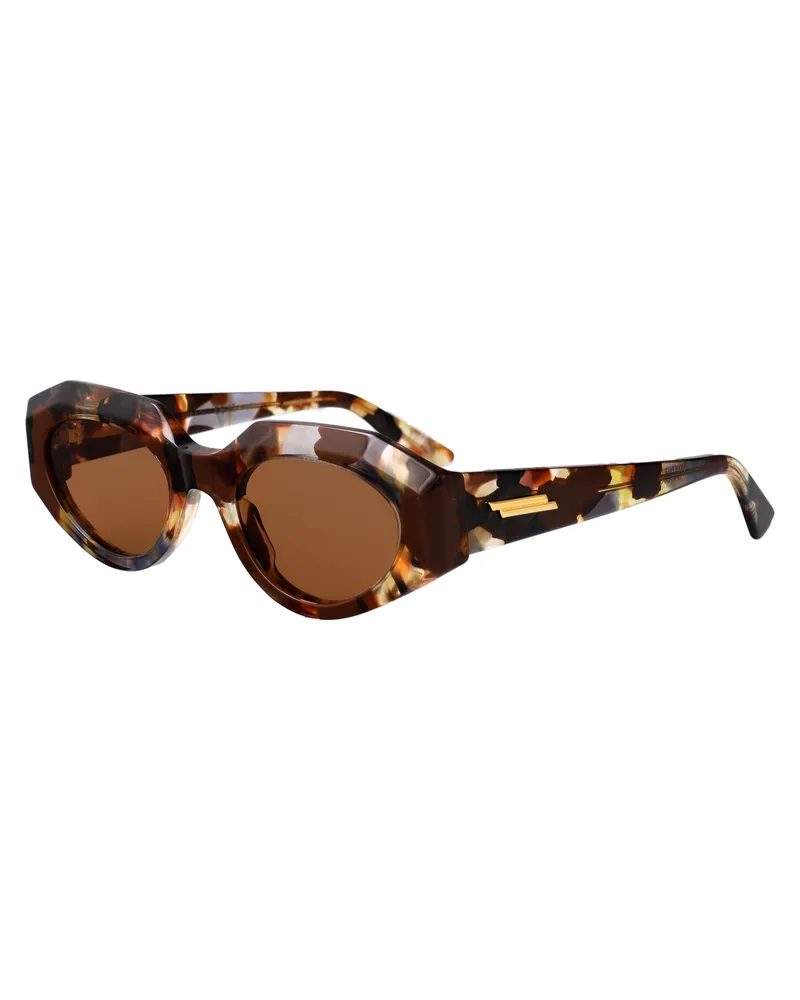 Bottega Veneta Women's Sunglasses Acetate Multicolour-Multicolour-Brown Multicolour/multicolour/brown Brown