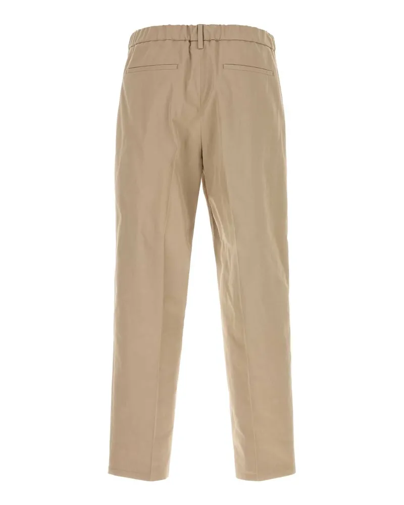 Jil Sander 251 Exterior: Cotton Pantaloni Trousers Beige