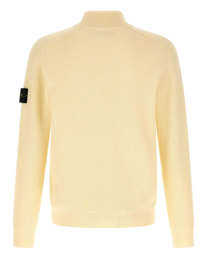 Stone Island Men's Beige Cotton Cardigan Clothing Beige