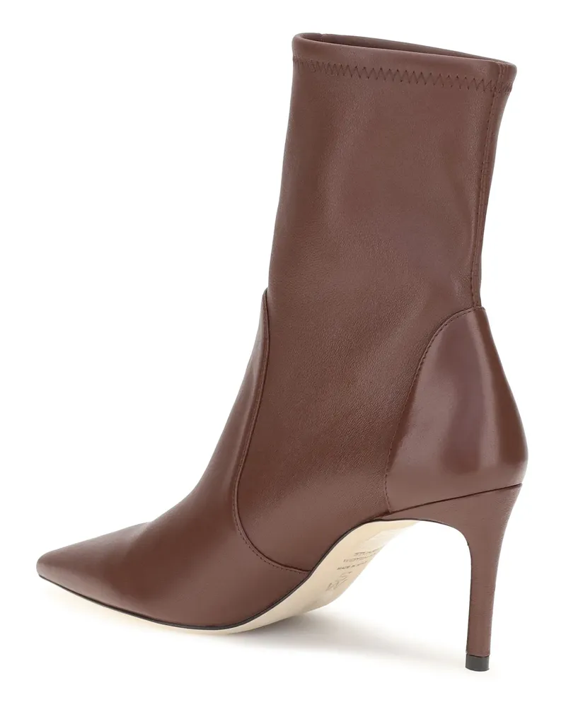 Stuart Weitzman Women's Ankle Boots Power Brownstone Calf Leather Brown
