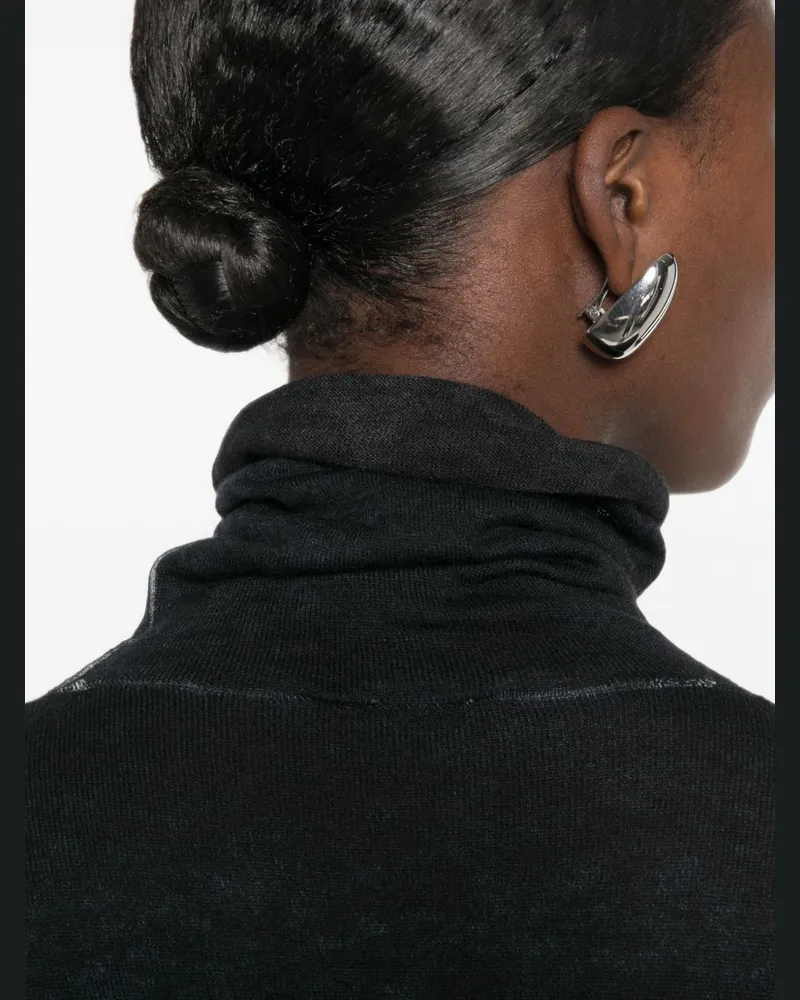 Avant Toi Ultralight Cashmere Roll Neck Sweater — Black Black