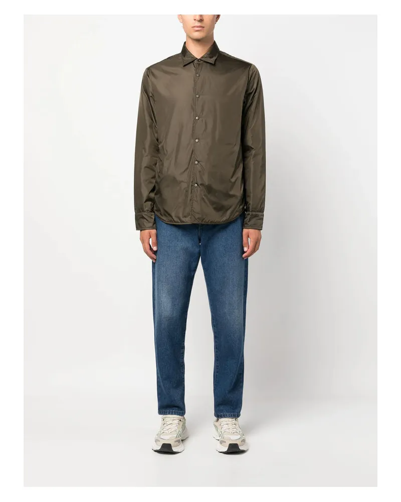 ASPESI Padded Taffeta Jacket — Green Green