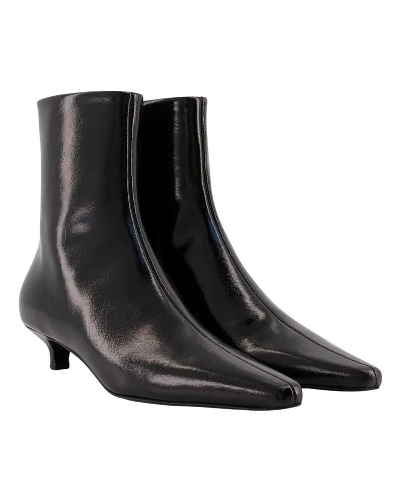 Totême Women's Polished Calfskin Boot Black Black