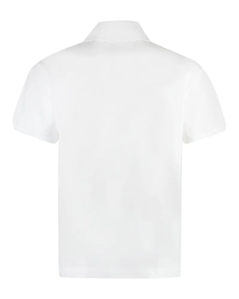 Palm Angels Cotton-Piqué Polo Shirt — White White