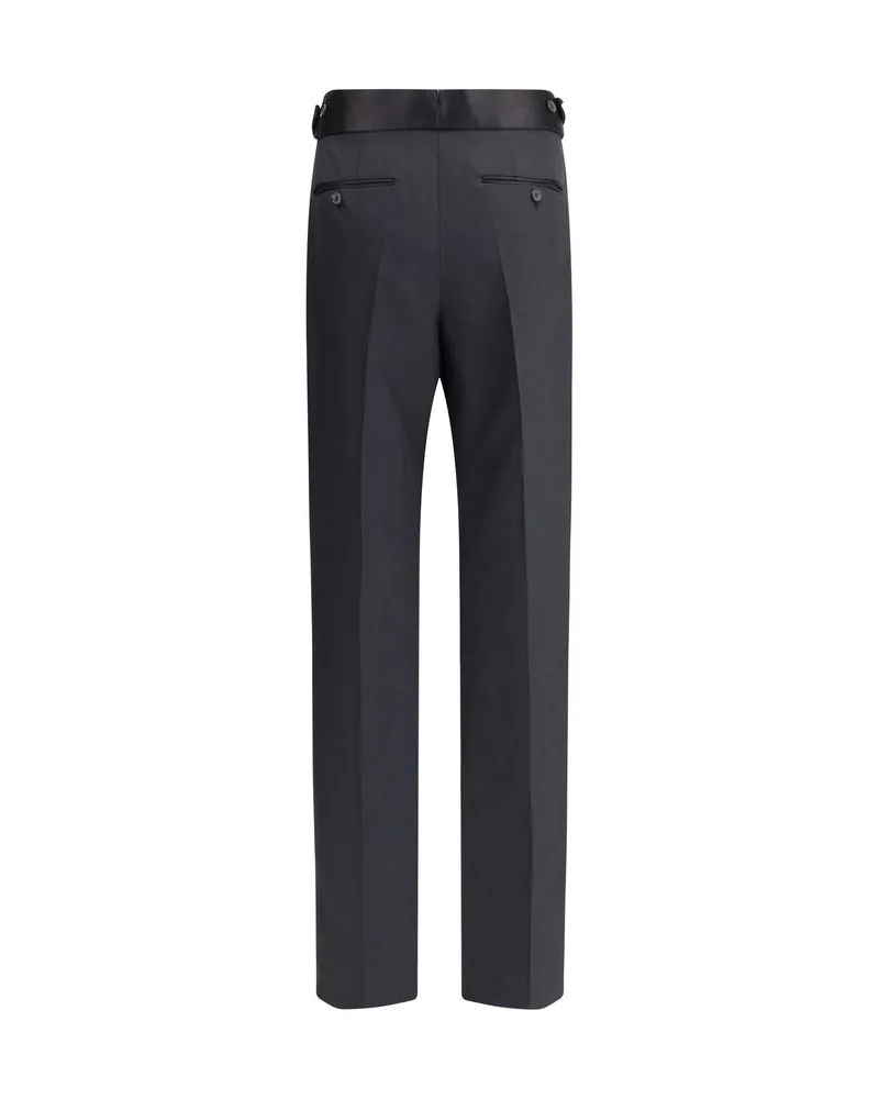 Tom Ford Women's Black Silk Dress Pants Black