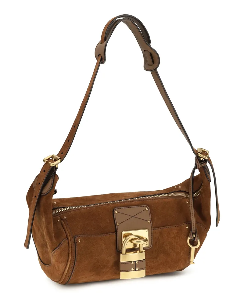 Chloé Women's Shoulder Bag Paddington Vintage Brown Calf Leather Brown