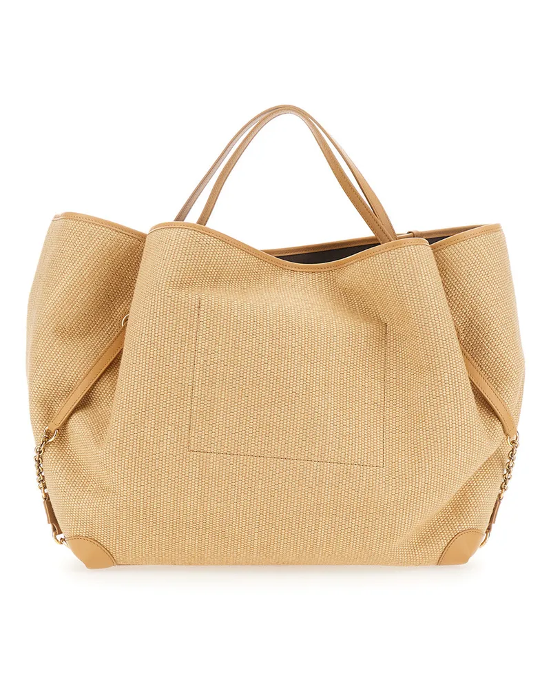 Chloé Women's Tote Bag Clover Beige Fabric Beige
