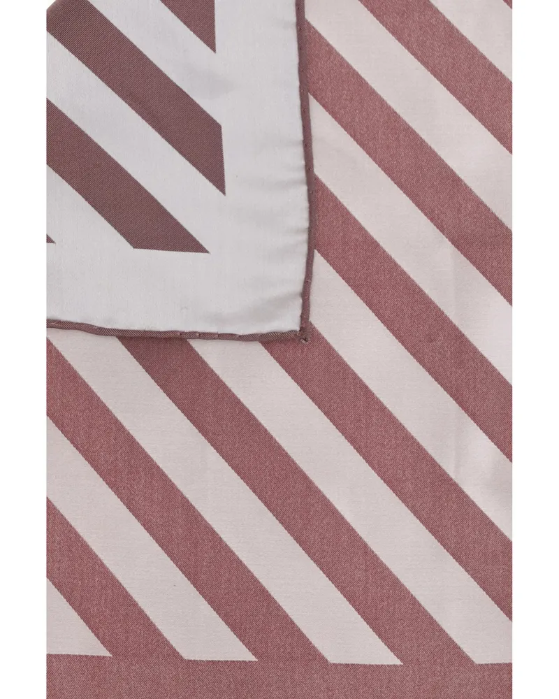 Brunello Cucinelli Men's Pocket Square Cherry Cotton Scarf Scarfs Cherry