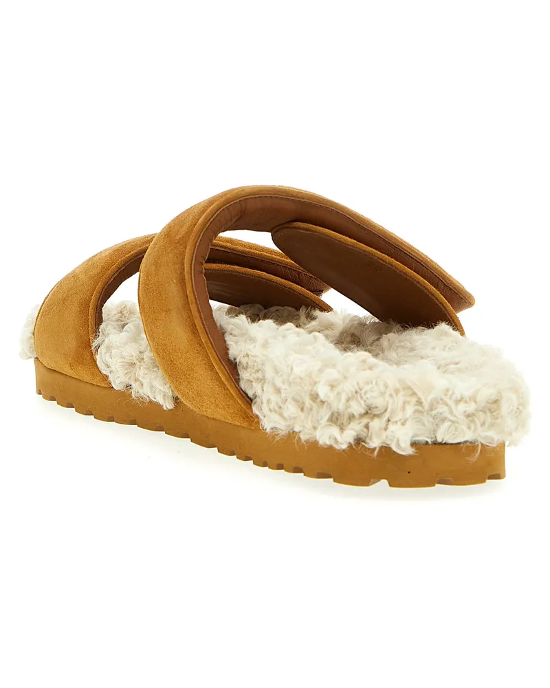 Gia Borghini Alvine Sandals — Tan Tan