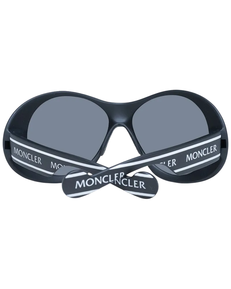 Moncler MO-1022518 Round Plastic Sunglasses — Black Black