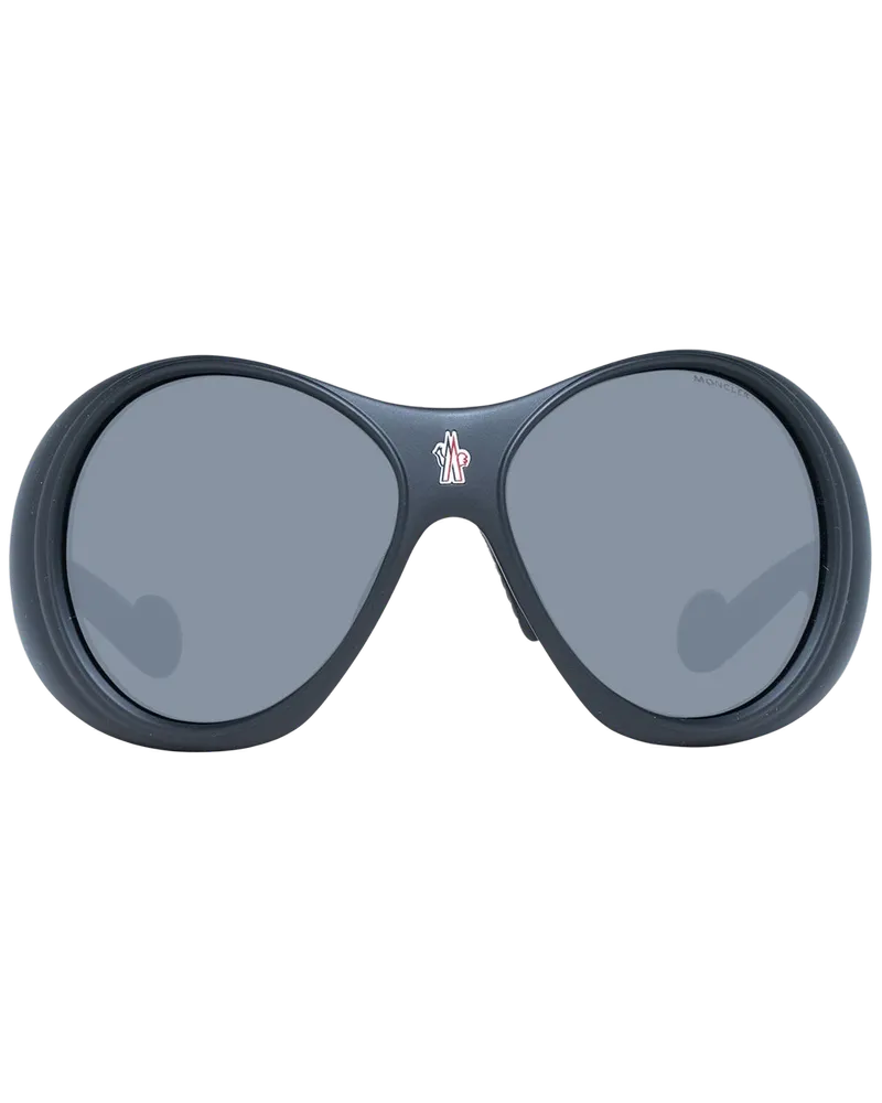 Moncler MO-1022518 Round Plastic Sunglasses — Black Black