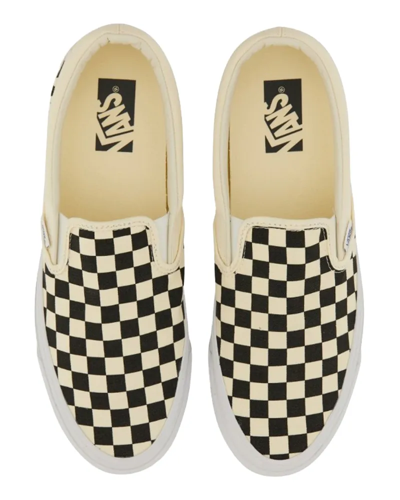 Vans Unisex Sneakers Lx Slip-On Reissue 98 Black-Off White Canvas Upper; Rubber Sole Trainers Black/off Black