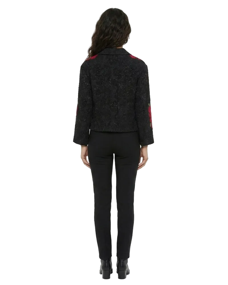 Dolce & Gabbana Women's Black Cotton Full-Length Jacket Clothing Black