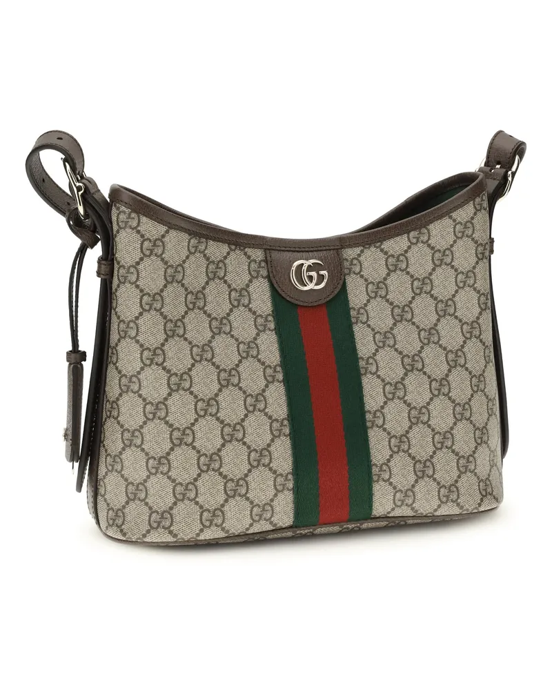 Gucci Women's Small Ophidia Shoulder Bag Old B.e.ver-N.ac-Vrv Polyurethane; Cotton Handbags B.e.ver/n.ac/vrv Hand Beige