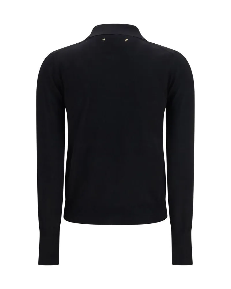 Golden Goose Women's Black Wool Oves Aries Shirt Black
