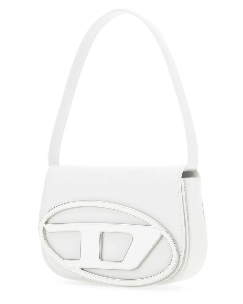 Diesel Women's White Leather 1dr Shoulder Bag T1003 Pmu Borse A Tracolla White