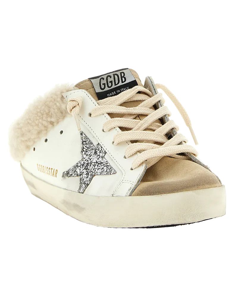 Golden Goose Women's White Leather Chunky Sneakers White