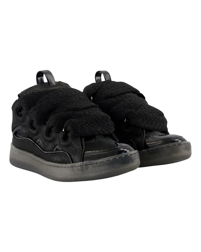 Lanvin Women's Curb Sneakers -  Synthetic Black Shoes Black