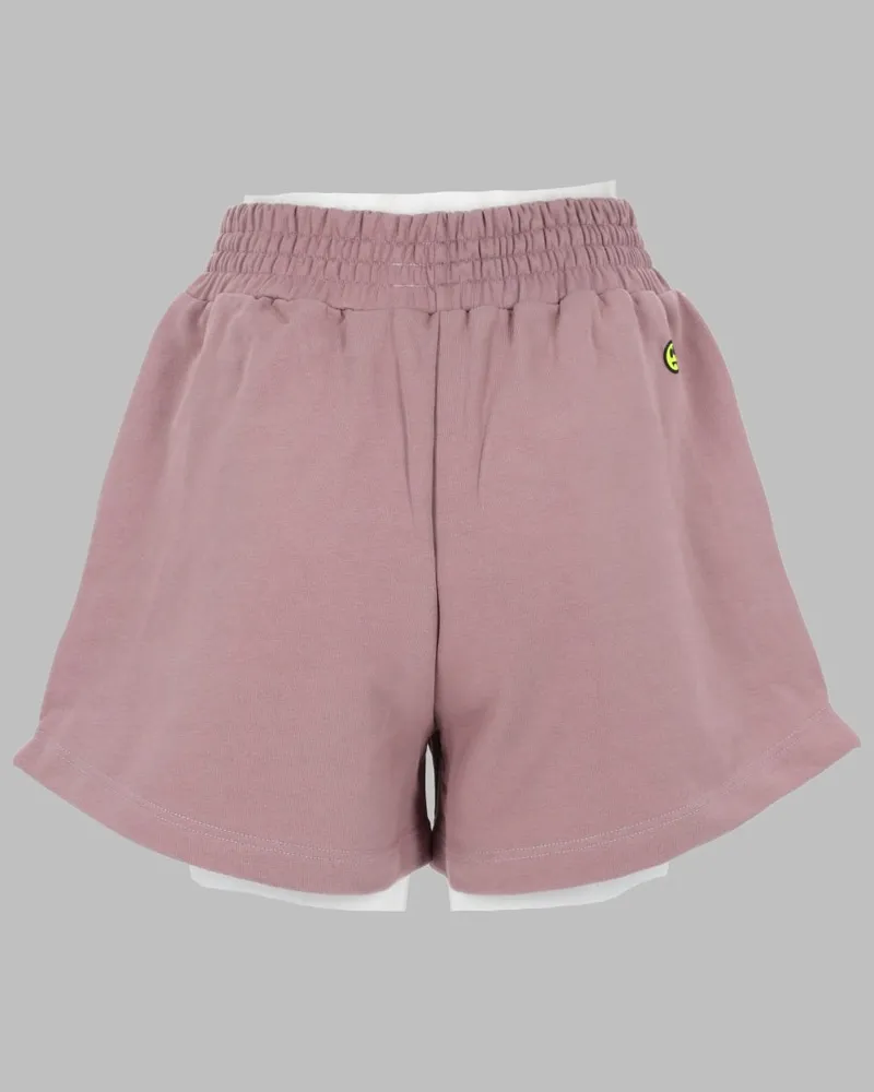 BARROW Fleece Cotton Bermudas — Pink Pink