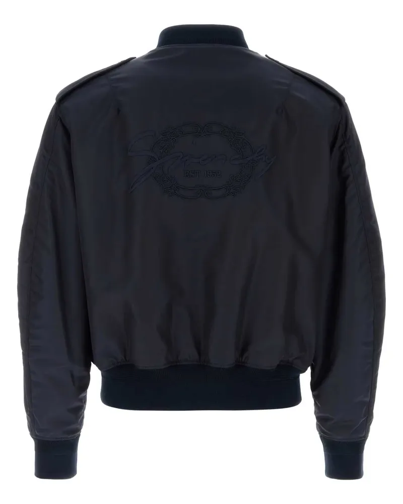 Givenchy Men's Navy Blue Nylon Bomber Jacket Giubbini Navy