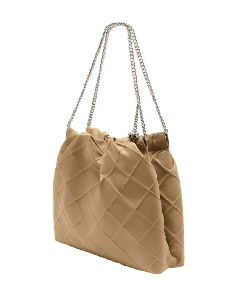 Tory Burch Women's Fleming Shoulder Bag -  Synthetic Beige Shoulder-Hobo-Bags Beige