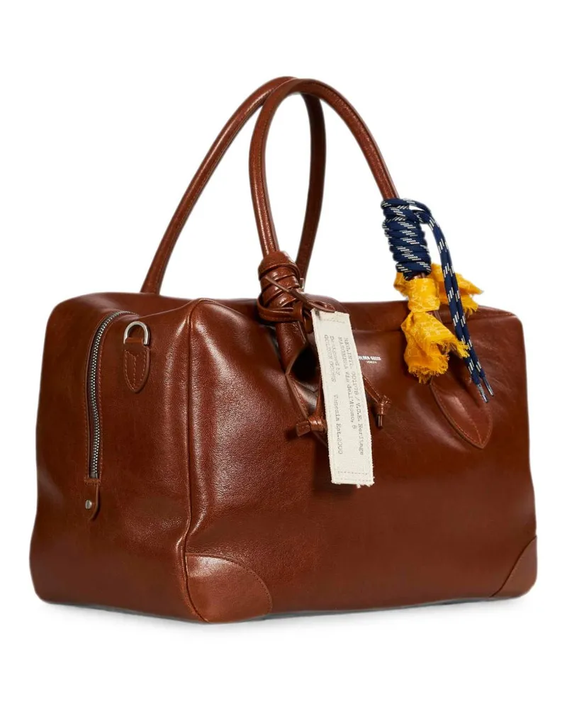 Golden Goose Leather with Star Charms Tote Bag — Brown Brown