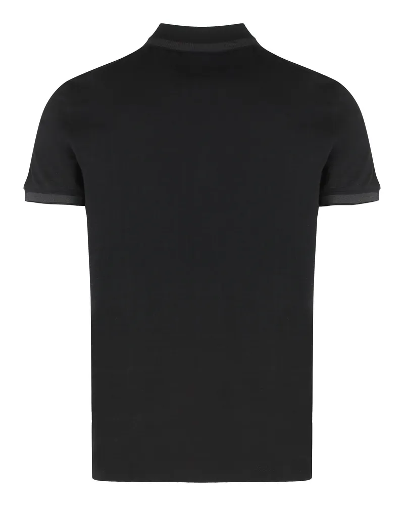 HUGO BOSS Cotton-Piqué Polo Shirt — Black Black