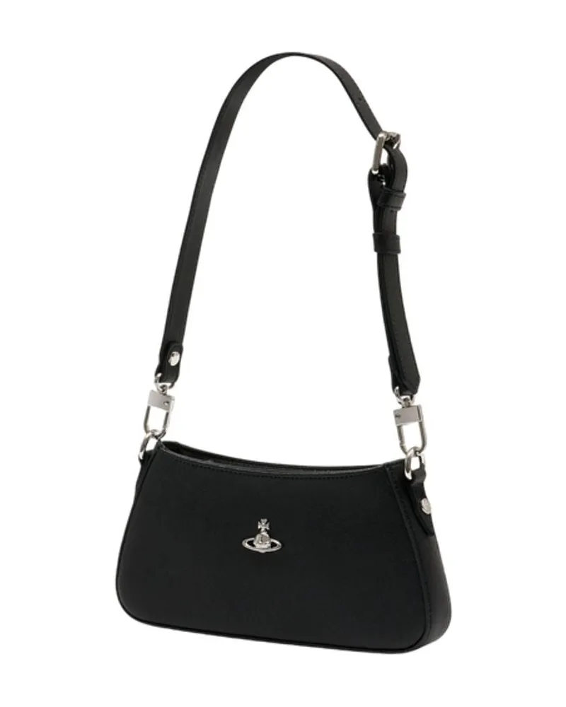 Vivienne Westwood Women's Tasha Shoulder Bag -  Synthetic Black Shoulder-Hobo-Bags Black