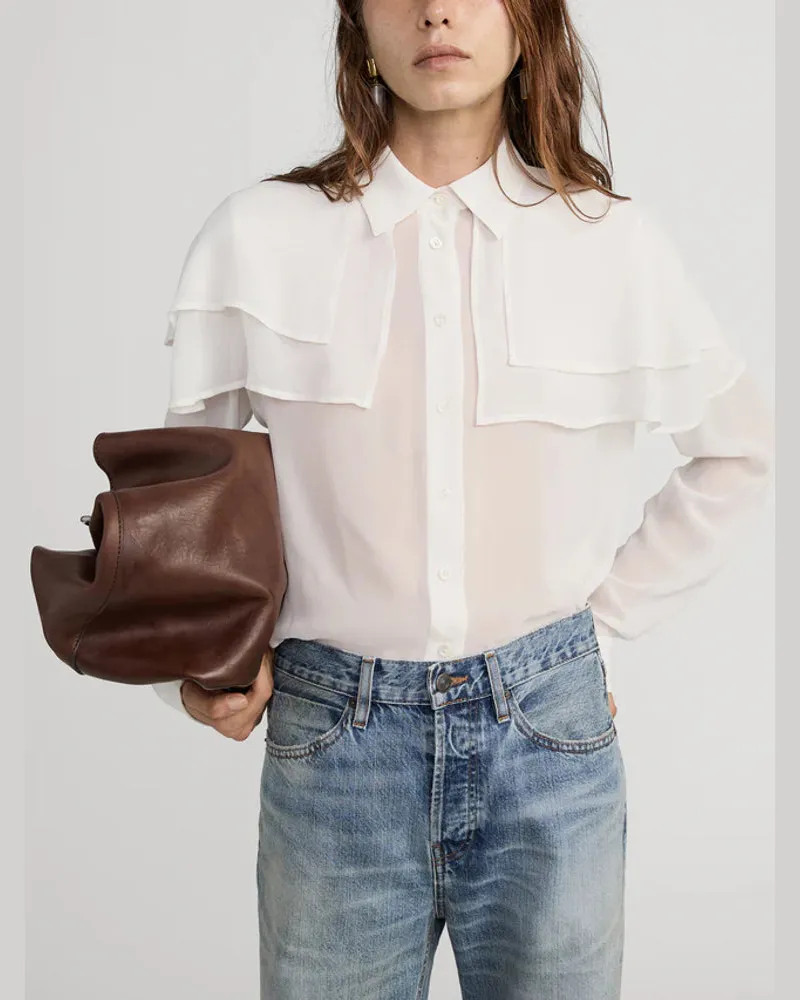 Frame Denim Crea Blouse — Cream Cream