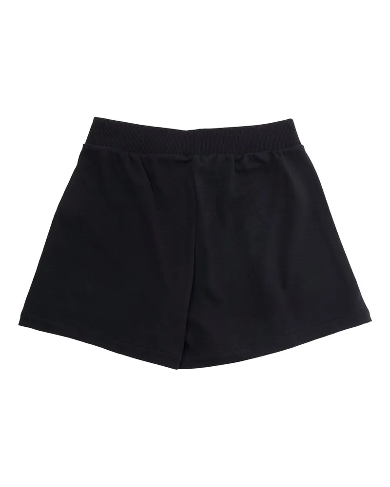 Moschino Girls' Kids Logo Print Shorts Black Cotton Black