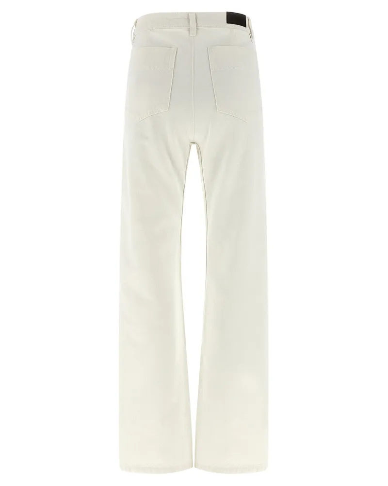 Christophe Lemaire Twisted Jeans — Cream Cream