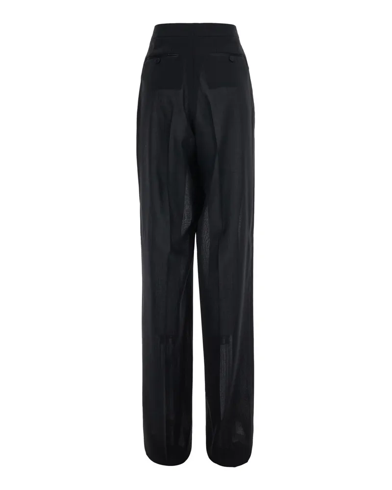 Tom Ford Women's High-Waisted Wool Trousers, Black Black