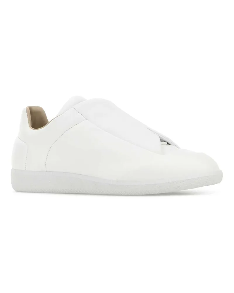 Maison Margiela Men's White Leather Future Slip Ons Sneaker White