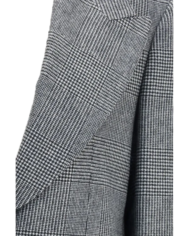 Dolce & Gabbana Prince of Wales Check Wool Blazer — Gray Gray