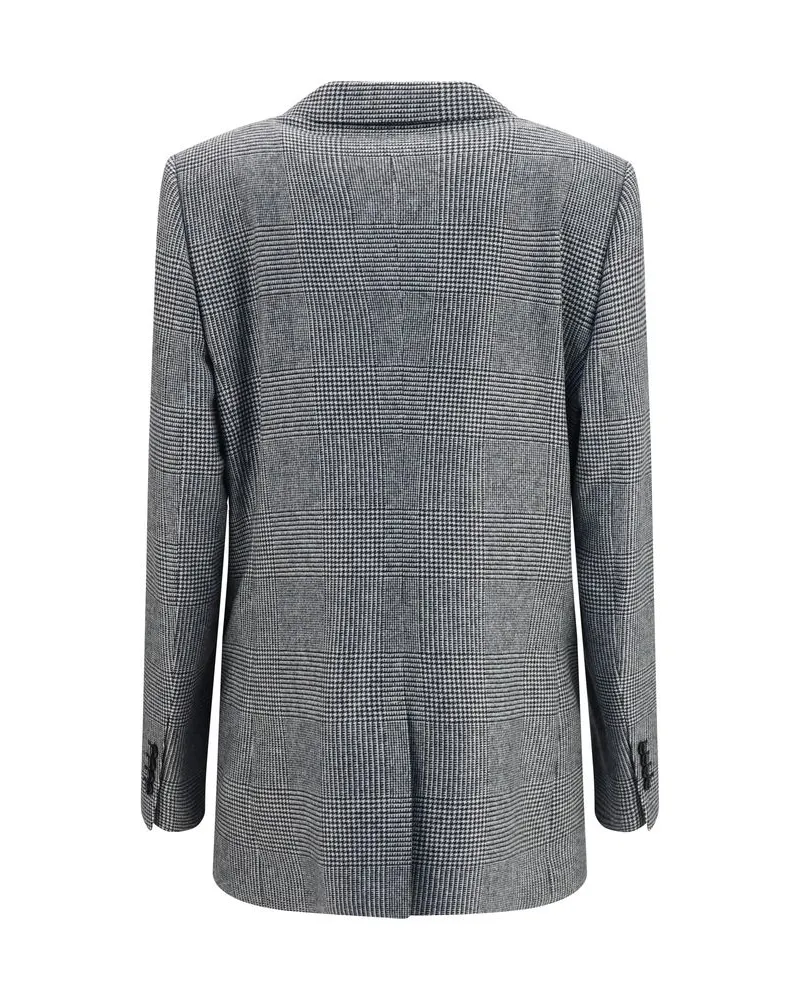 Dolce & Gabbana Women's Gray Wool Oves Aries Blazer Clothing Gray