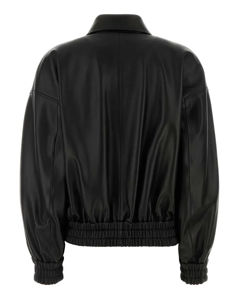 Jil Sander Women's Black Leather Jacket Giacche Pelle In Black