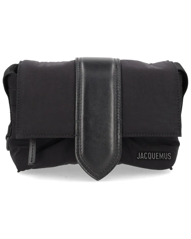 Jacquemus Men's Le Bambino Bag Black Polyamide Shoulder Black