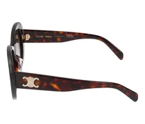 Women's Cl40317u Oversized Tortoiseshell Sunglasses Standard