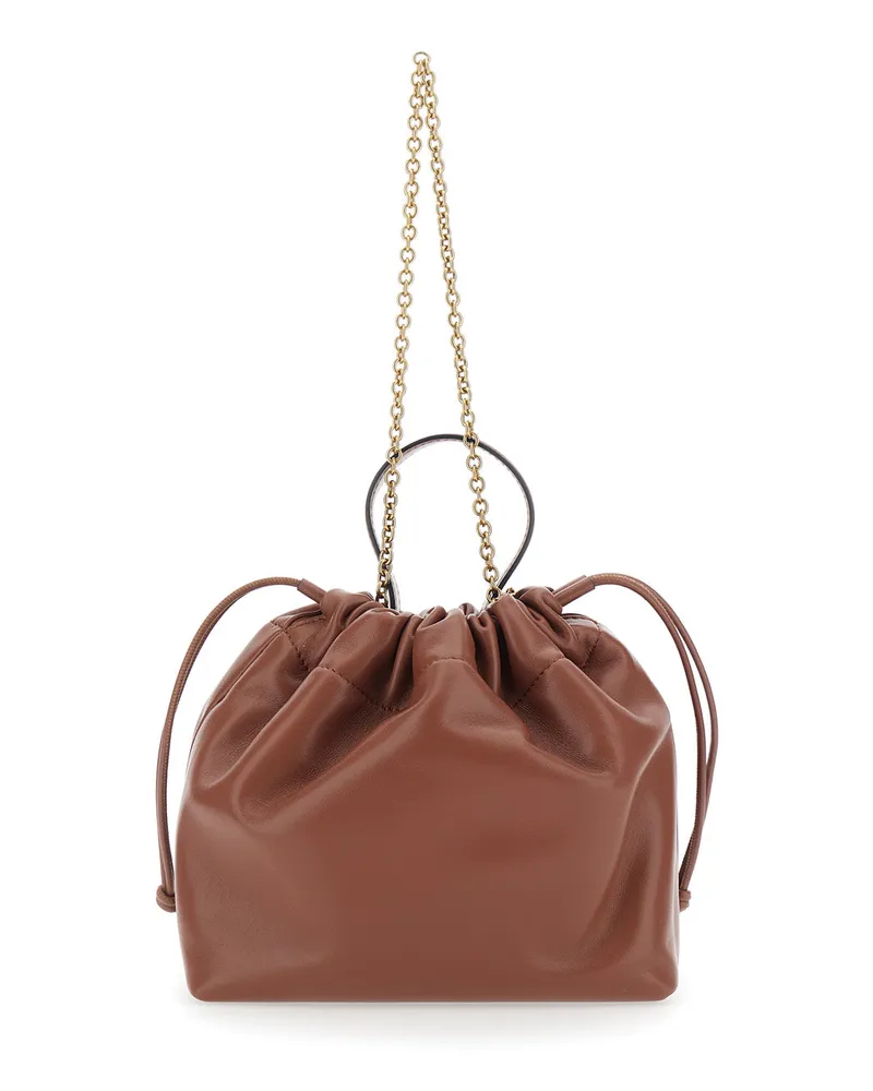 Chloé Women's Leather Shoulder Bag Brown Lamb Brown