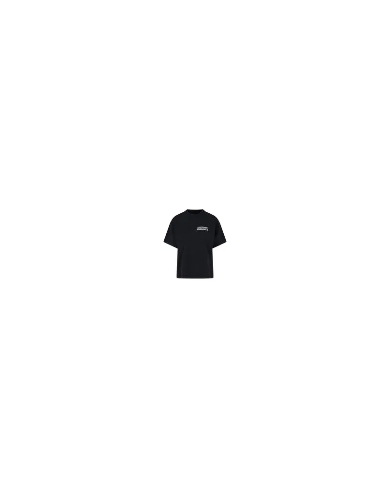 Balenciaga Women T-Shirts And Polos Black Cotton Black