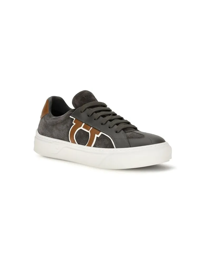 Ferragamo Gancini Sneaker — Gray 