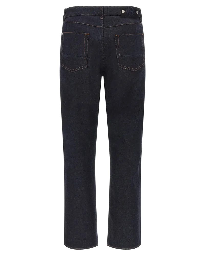 Stone Island Indigo Denim-Rinsed Jeans — Indigo Indigo